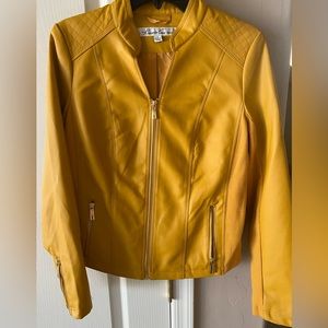 Kenneth Cole faux leather Moto Jacket